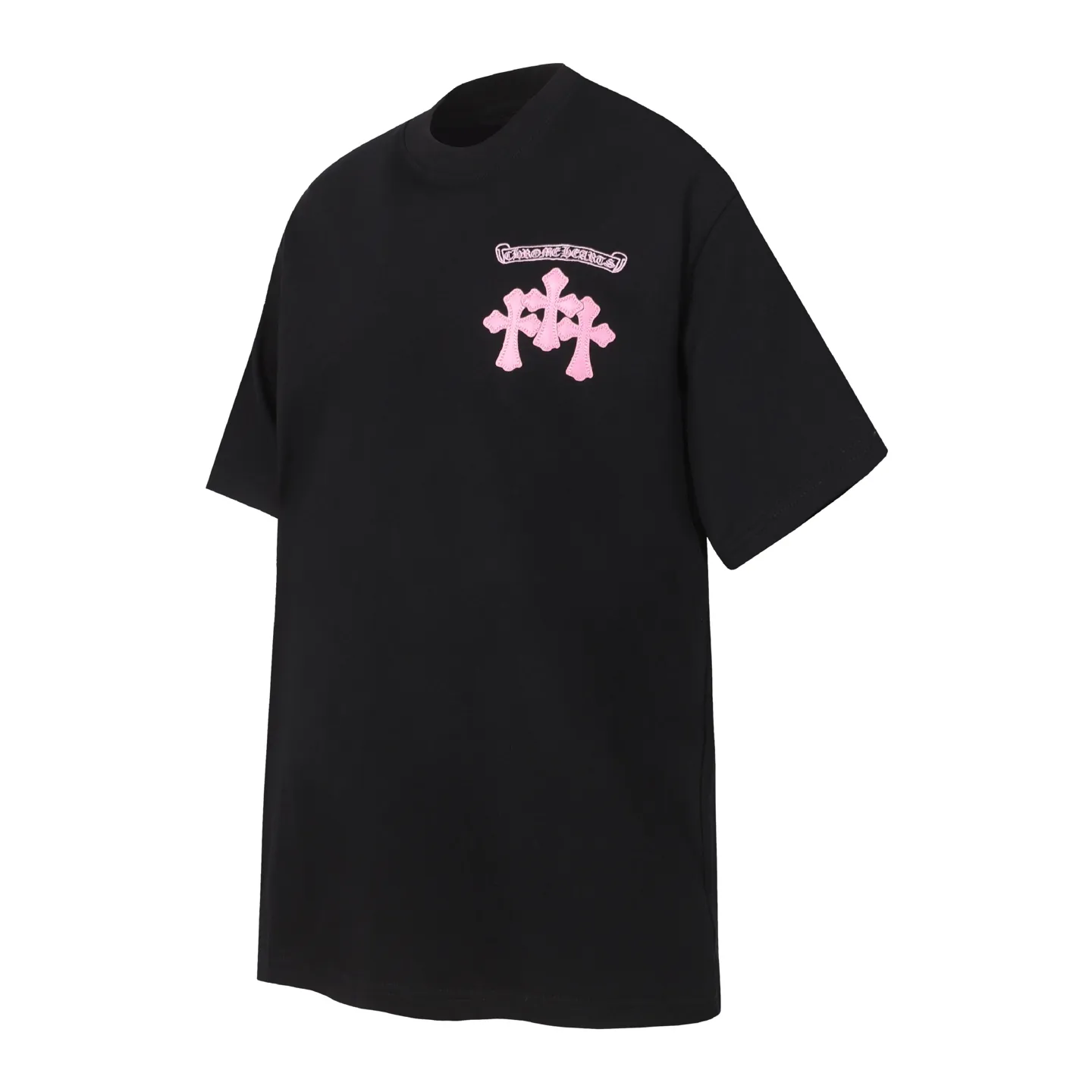 P160 Chrome Hearts CH Chrome Hearts Heavy Industry lip graffiti leather cross ✝️Short-sleeved T-shirt Use imported Tajima machine embroidery Correctly configured Black 2025 Chrome Hearts nylon bag authentic packaging 260 grams of custom-dyed double yarn cotton Large version Loose and stylish Differentiation from low version slim and long version The upper body pulls the hips 100% commitment: top quality Do not make fast food The highest version on the market Top quality - different from the ordinary versions on the market If you care about quality, you should also respect the price. Absolutely 0 after-sales service and 0 return rate so far. It’s hard not to love the style - 260g custom-dyed double yarn fabric - Correct high-density main mark, washed tag, hand-sewn